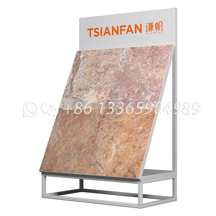 natural stone inclined display stand exhibition display racks-SW029 - Image 4
