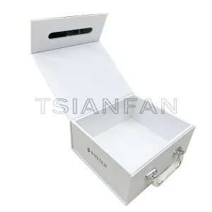 Stone tile sample box cardboard sample display case white