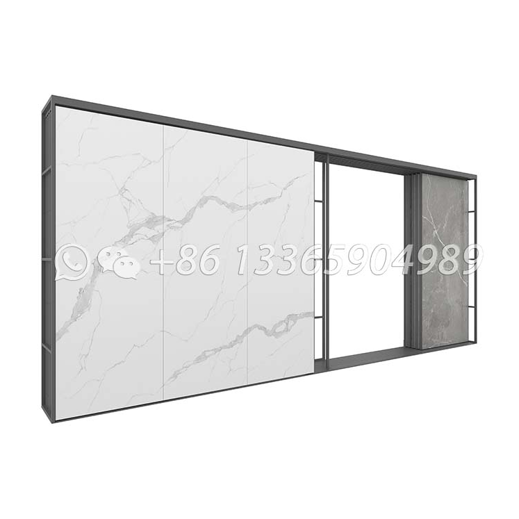 Large Stone Tile Slab Push-Pull Sliding Displays-SG601