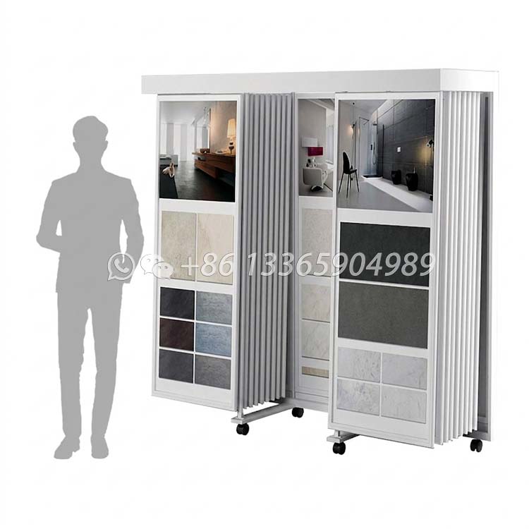 Ceramic tiles sliding display stand marble displays-CT2151