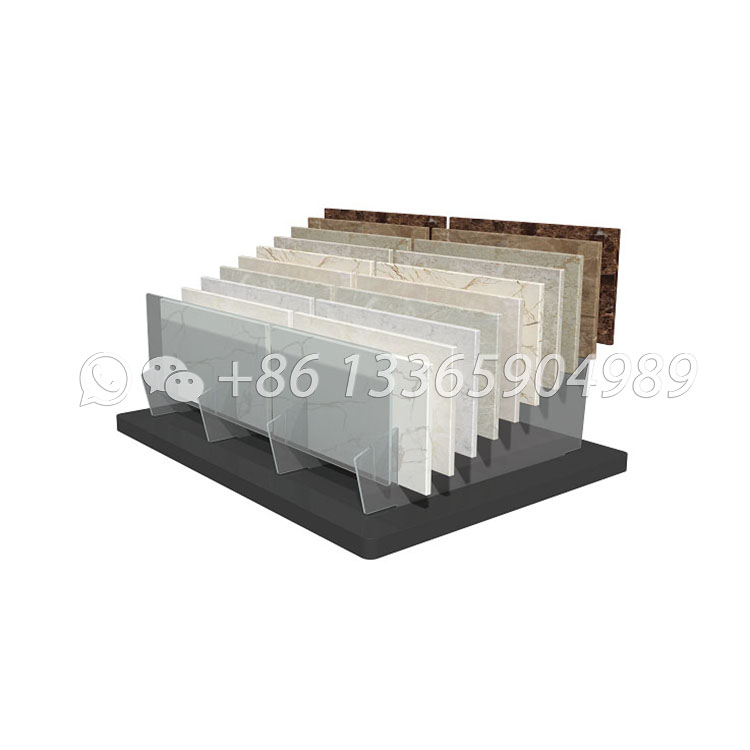 acrylic Sintered Stone tile sample countertop stand-srt007