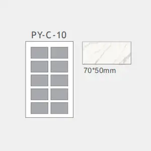 plastic stone/mosaic/ceramic/tile sample book collapsible py-d-10