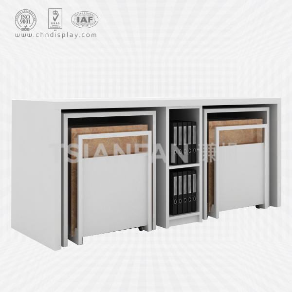 ceramic tile stone table display stand-cc2034