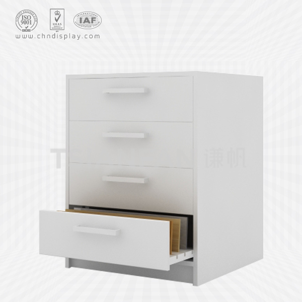 four layers drawer style ceramic tile display stand-cc2029