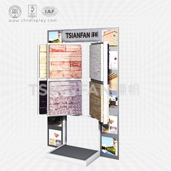 culture stone floor display stand,open book style-sw2017