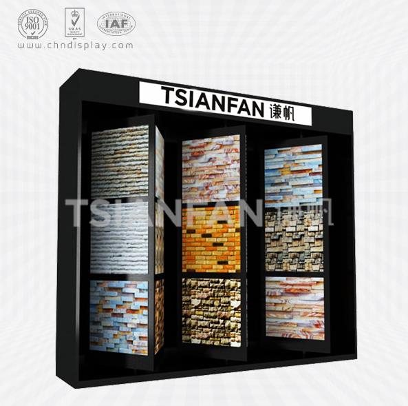 cultural stone store display cabinets,three columns,you can rotate alone-sw2004