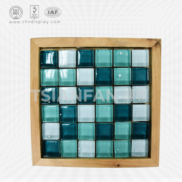 wood mosaic sample display board,square-ps044