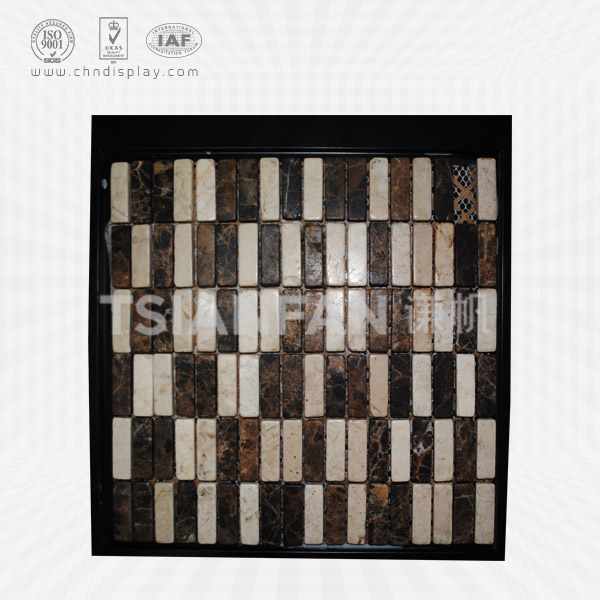 plastic mosaic stone sample display board-pz2034