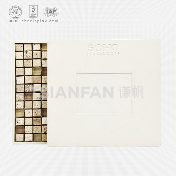 soho plastic mosaic stone sample display board-ps035-3