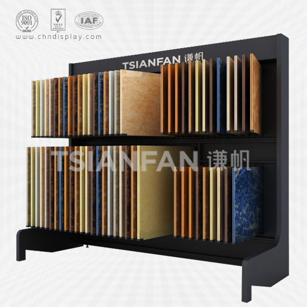 double ceramic tile flip display cabinets-cf2019