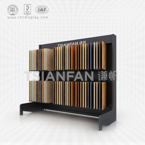 double ceramic tile display cabinet, mdf material-cf2020
