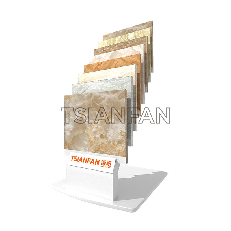 quartz stone trade show sample display stand srl144
