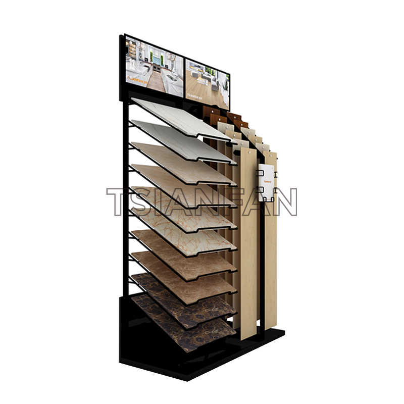 quartz stone trade show sample display stand srl812