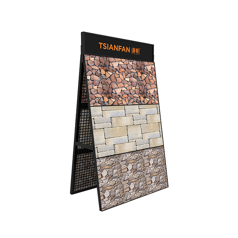 tile floor display stand stone sample display rack customization ml031