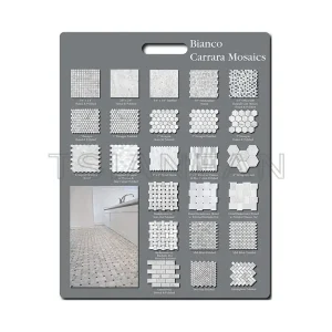Showroom design harder MDF board marble tile sample display board PF005-15