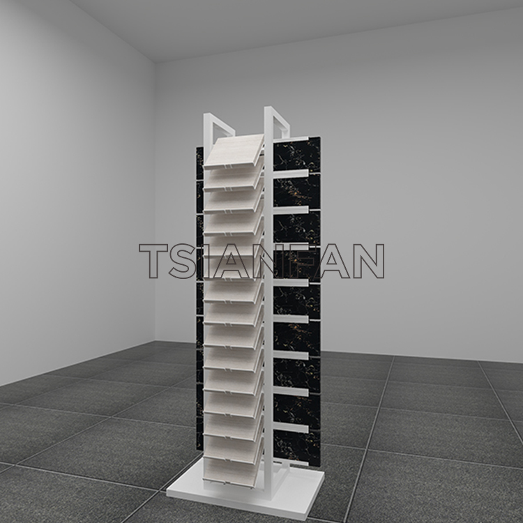 quartz stone flooring tile sample display stand sd017