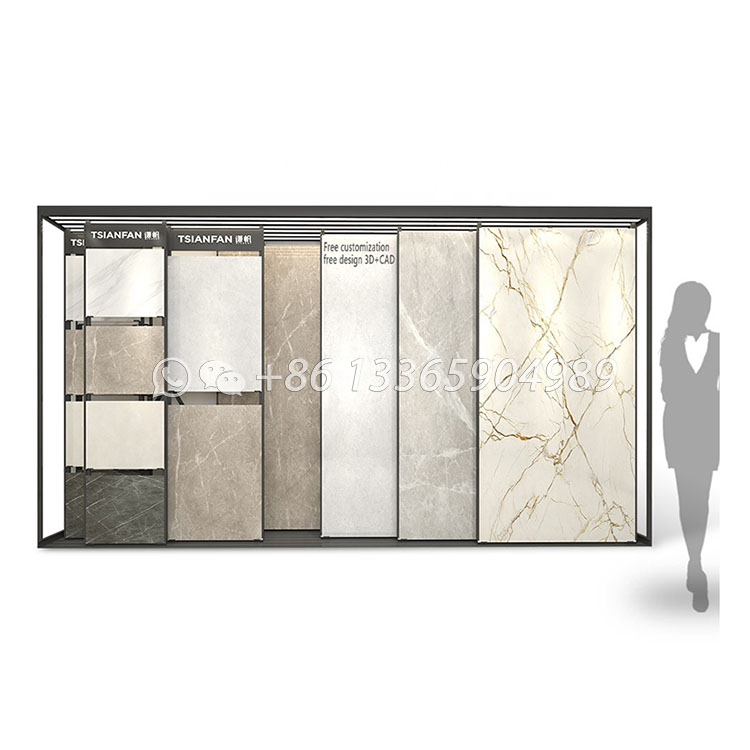 china creative ceramic tile showroom display stand
