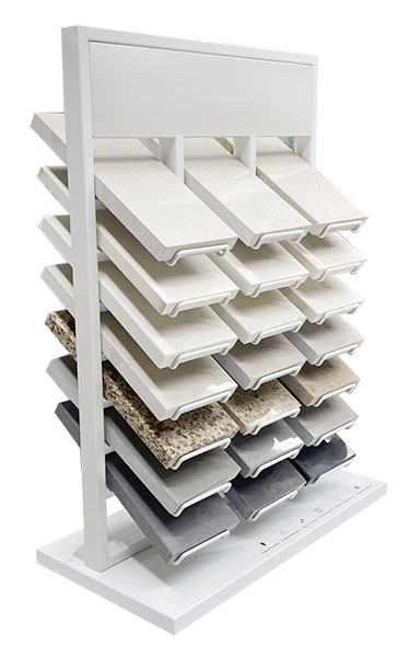 quartz stone marble display rack in showroom online shopping supplier srt065