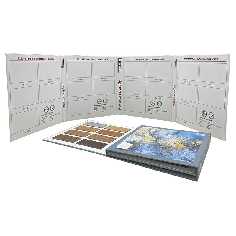 four-color printing stone mosaic ceramic tile sample cardboard display book