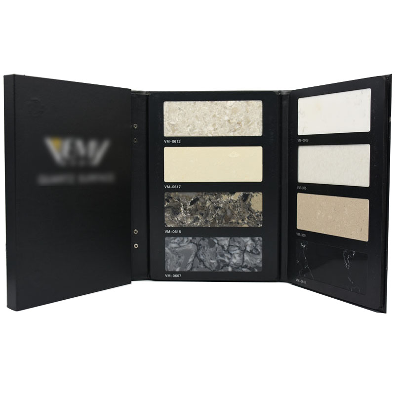 eva pu(coated paper) screen printing granite marble stone sample book