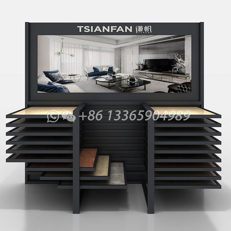 stable atmosphere tile display rack to enhance sales results-cx2007