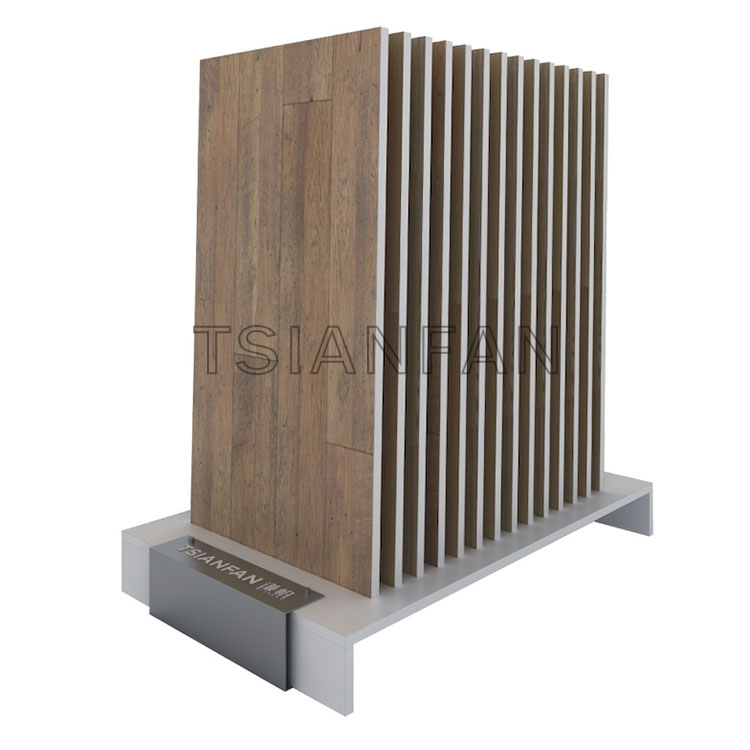 vinyl flooring trade show wood flooring tiles display rack-we030