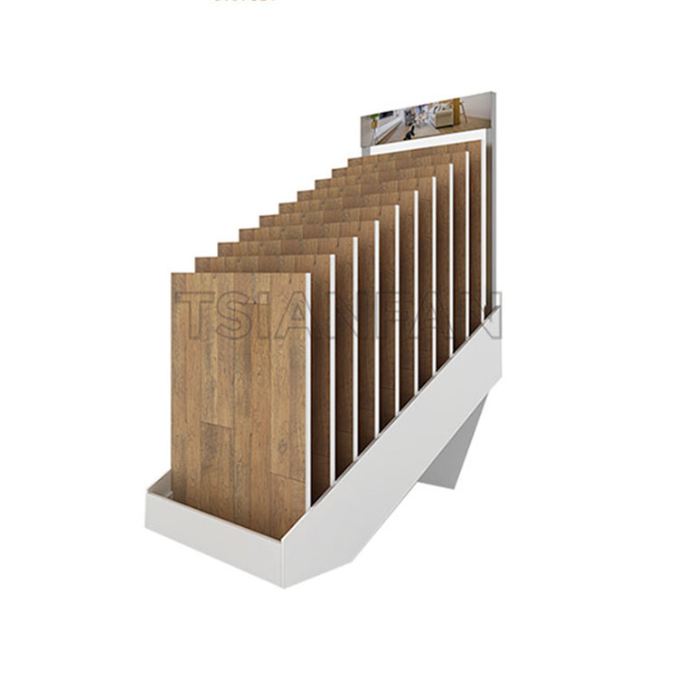 custom wood planks display rack-we031