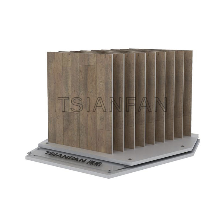 store fixtures and displays for wood flooring tiles-we037