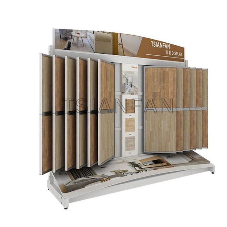 wood floor covering fixtures Cabinet page turning sliding Rack-WF3002
