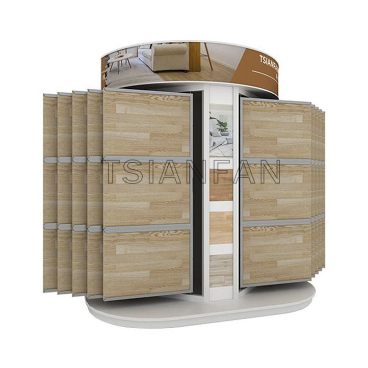 wall panels wood flooring showroom racks-wf804