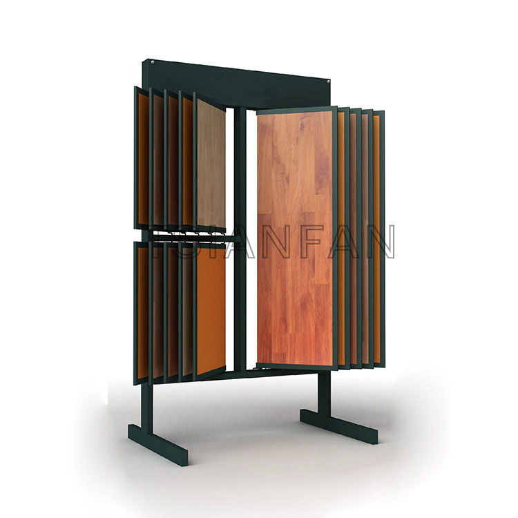mdf wood flooring display stand rack-wf903