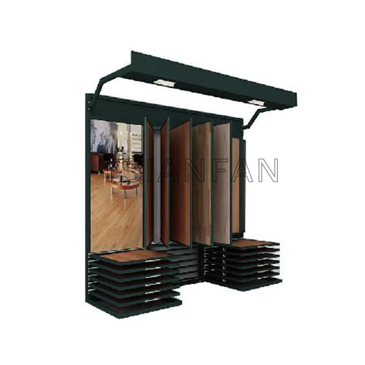 indoor outdoor wood flooring display rack-wz913