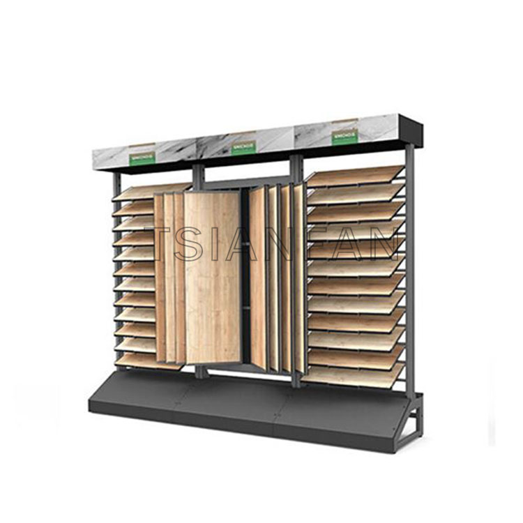retail metal laminate wood flooring rack-wz977