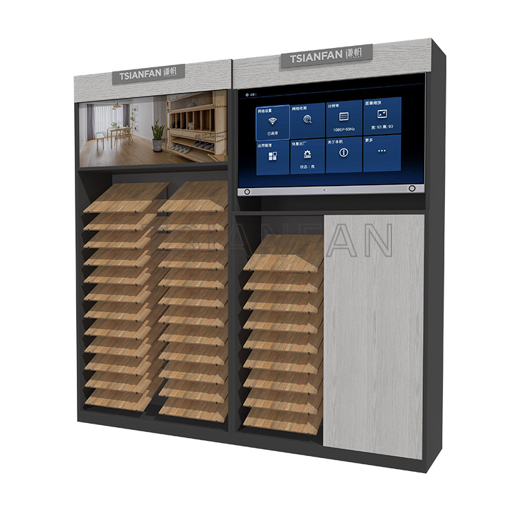 metal wood flooring tile display rack stand-WL1015