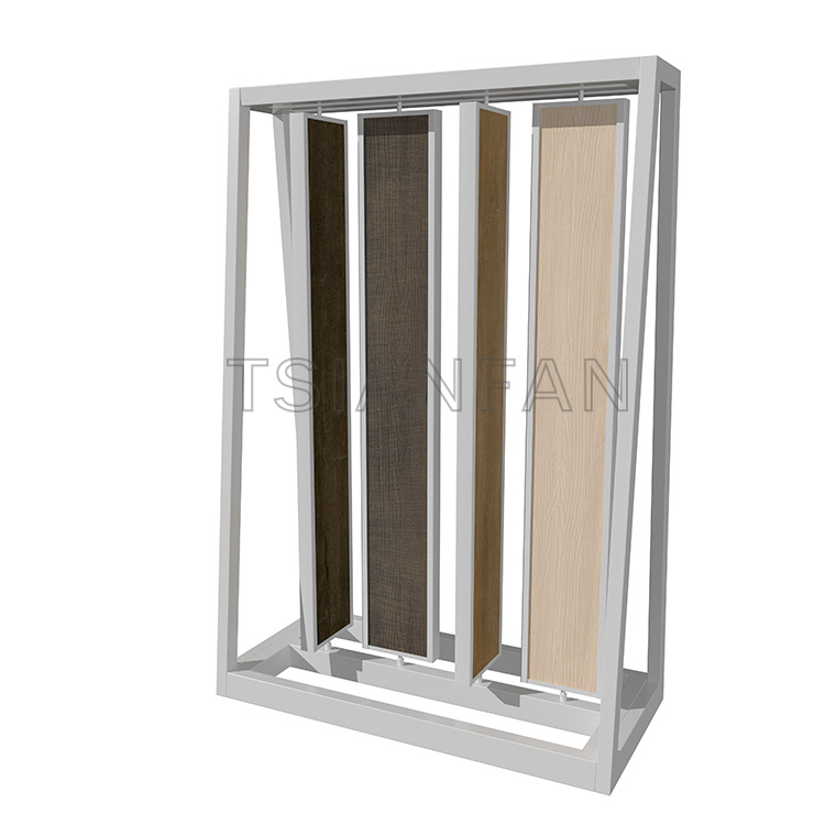 custom wood laminate flooring display stand-WL1026