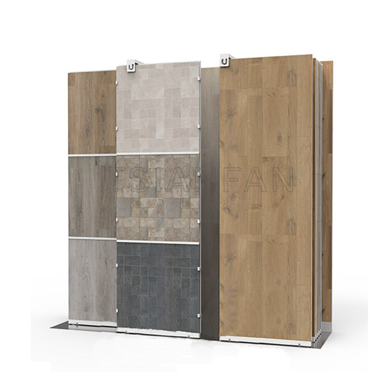metal wood flooring display stand shelf china manufacturer-WT203