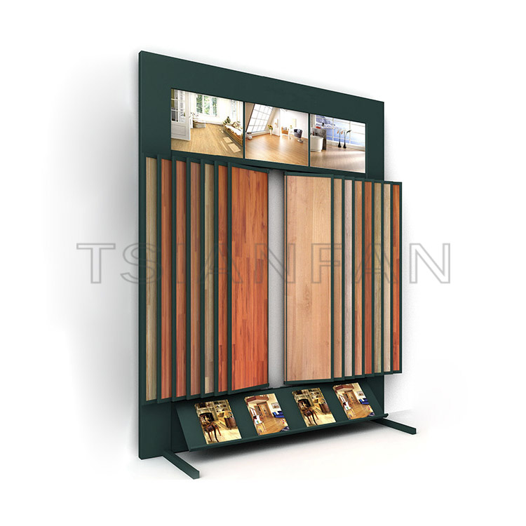 wholesale cheap laminate wood flooring waterfall display for laminate floor tiles manufactures-WF909
