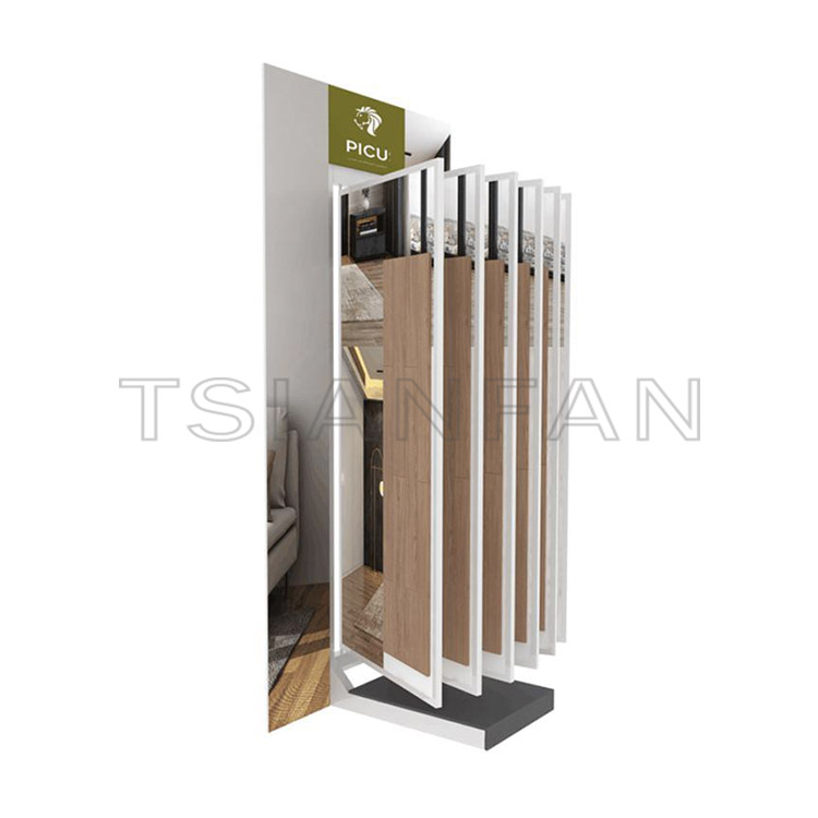 new design wooden book display rack-WF932