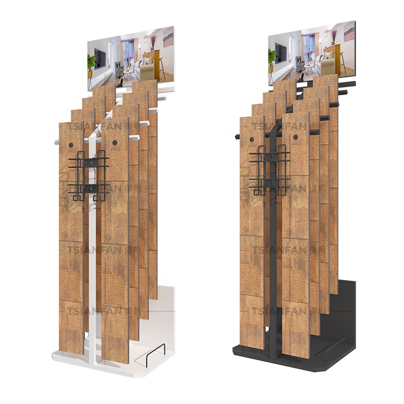 Laminate hardwood flooring wall panels plank exhibitions display stand for sale