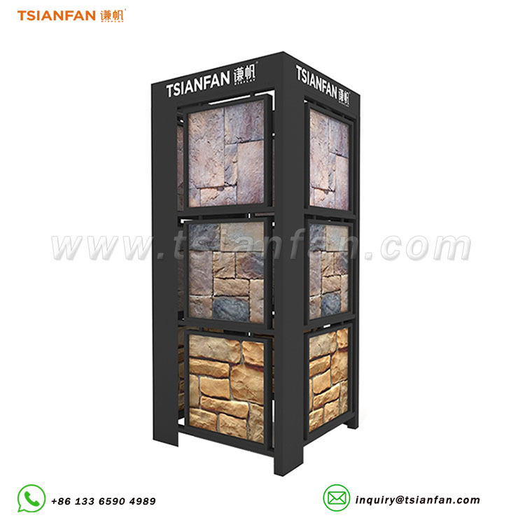 four-sided cultured stone combination novelty display rack ml042