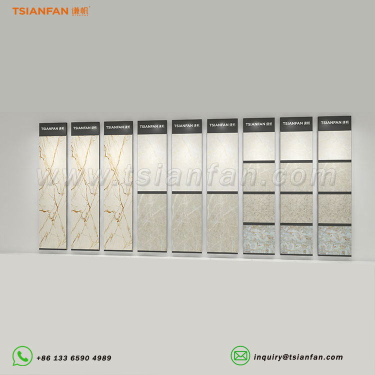 samples hanging granite floor display-sg918
