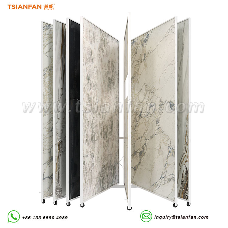 granite sample flip display shelves,granite sales stores-sg2006