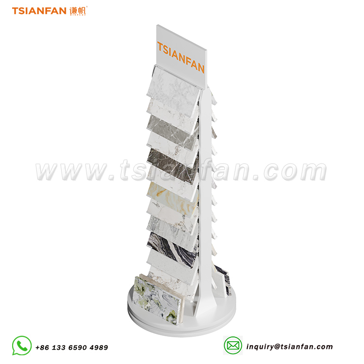 marble sample sided display stand-sg2025