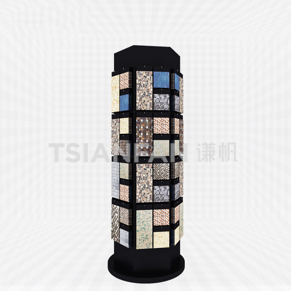 mosaic sample display stand,cylindrical-mm2009