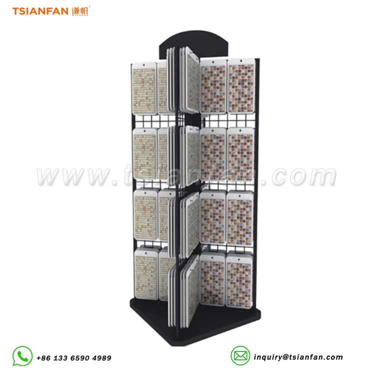 mosaic stone sample display racks metal floor stand ml024