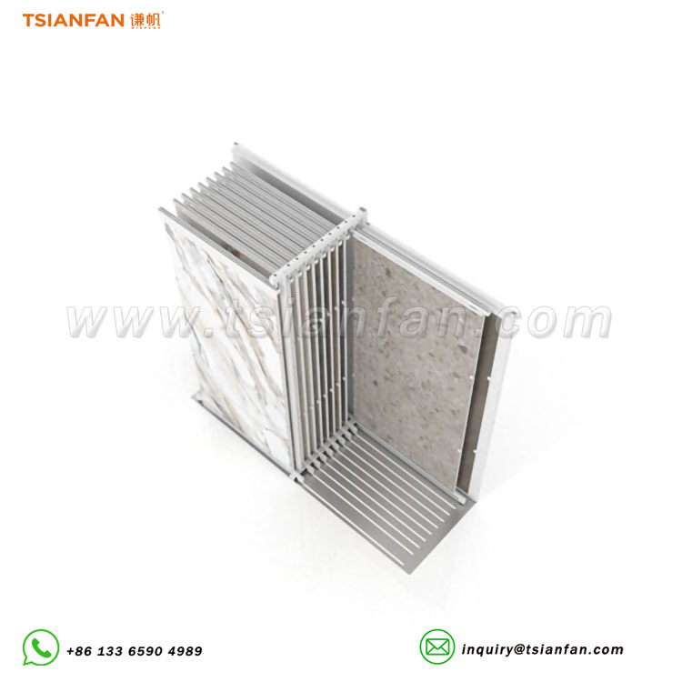hot selling large slab ceramic tile sliding display stand - Image 3