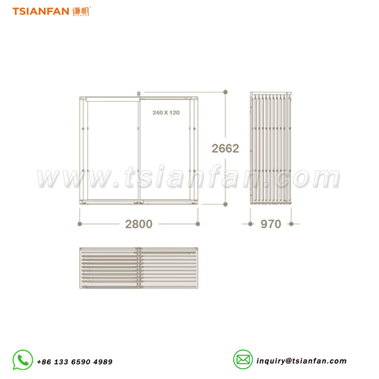 hot selling large slab ceramic tile sliding display stand - Image 4