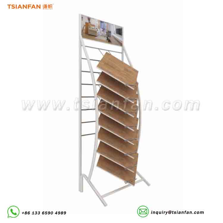 showroom vinyl wood flooring display stand-WL027