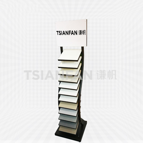 high-quality steel quartz stone sample display stand-srl820