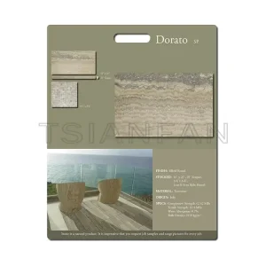 New custom design mdf board natural stone culture stone sample display board PF005-24